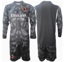 AC Milan Bramkarskie Koszulka Podstawowa dzieci 2024-25 Długi Rękaw (+ krótkie spodenki)